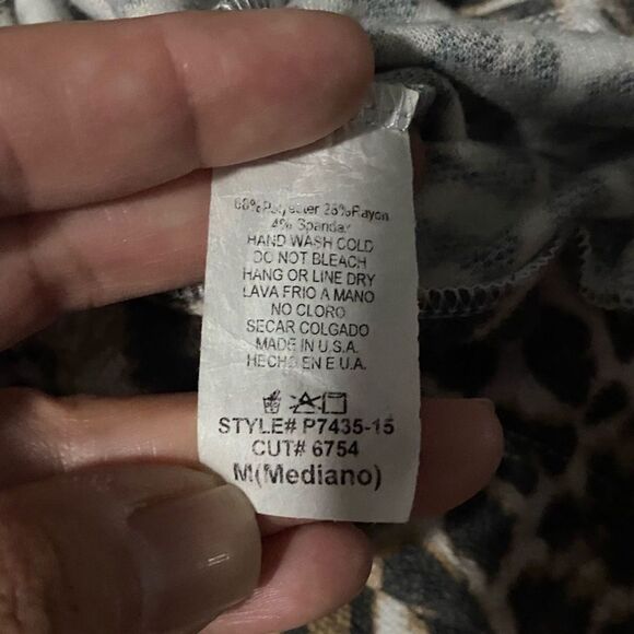 Jodifl Lounge Pants Medium Brown Tan Casual Cheetah Jogger Drawstring Pockets - Picture 4 of 4